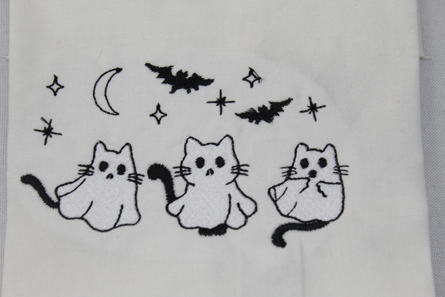 Ghost Cats Long Sleeve Shirt | Spooky Feline Fashion