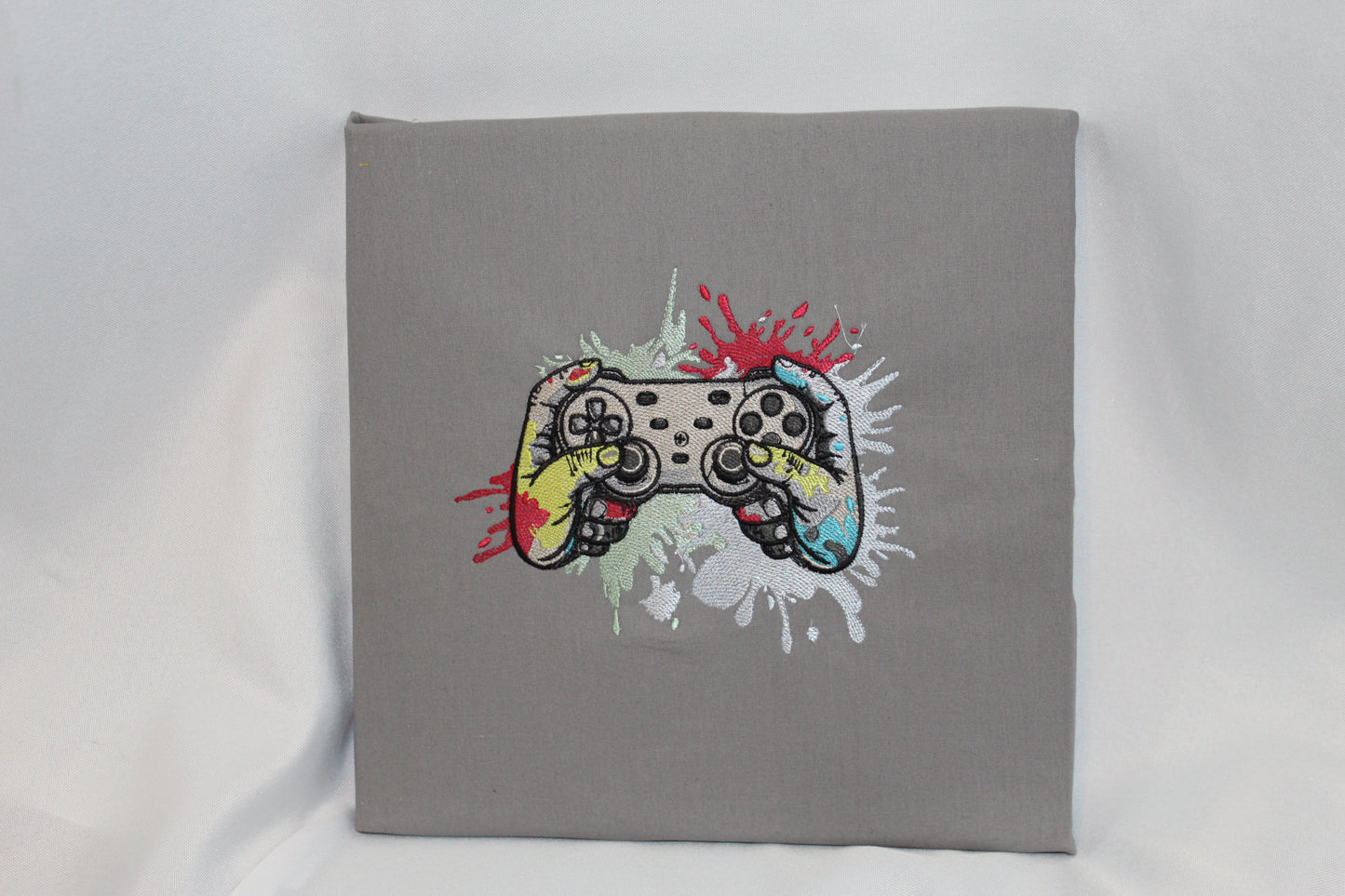 Machine Embroidered PlayStation Controller Wall Art