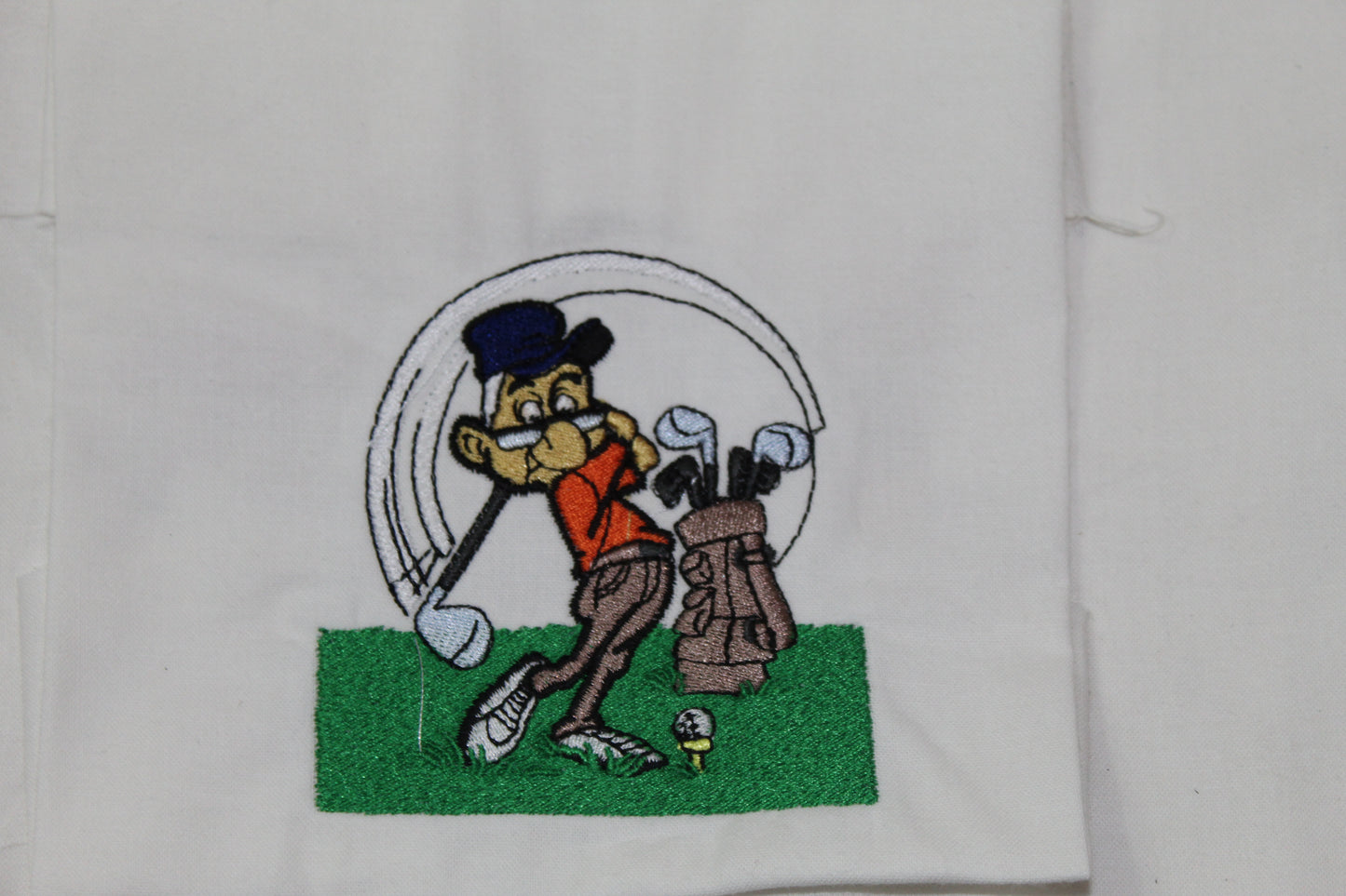 Playing  Golf Embroidered shirt