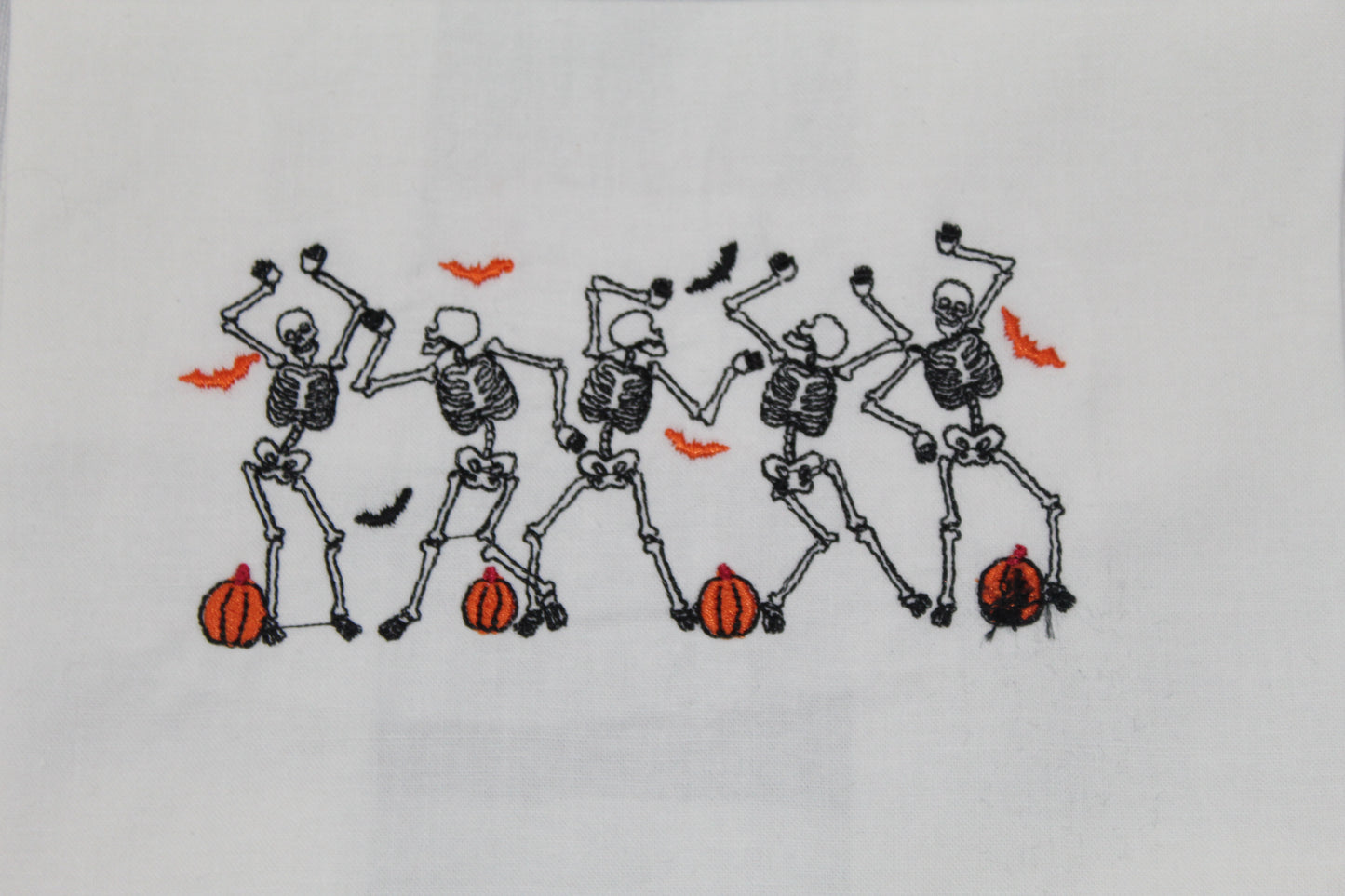 "Dancing Spooky Embroidered Shirt - Limited Edition Halloween Collection"