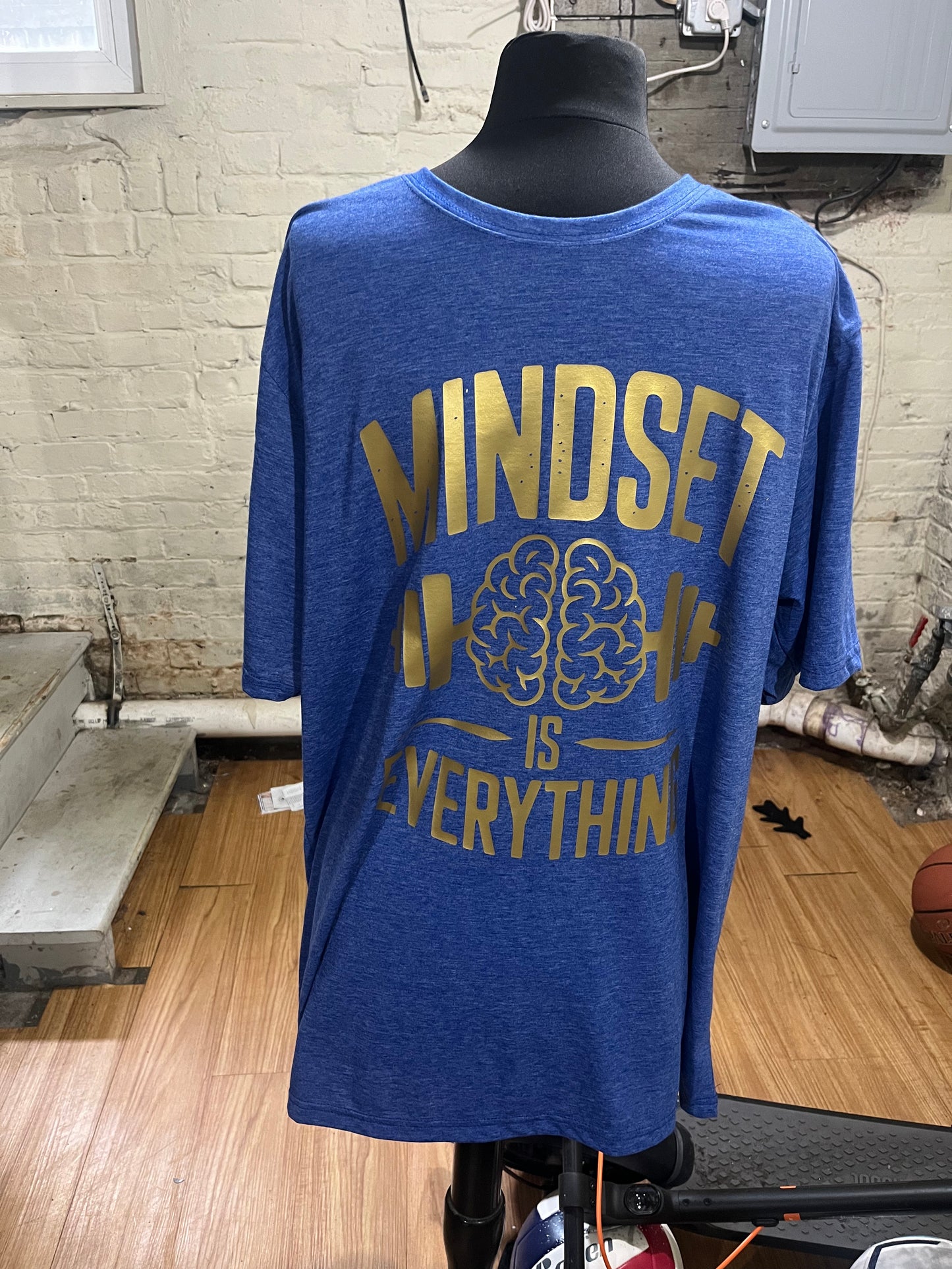 Gym T-Shirt – “Mindset Is Everything” | Unisex Relaxed Fit Performance Tee
