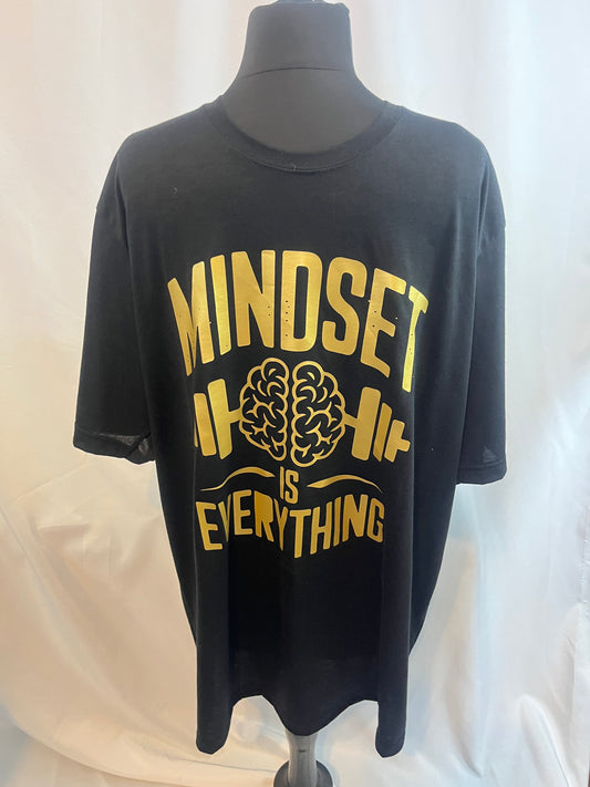 Gym T-Shirt – “Mindset Is Everything” | Unisex Relaxed Fit Performance Tee