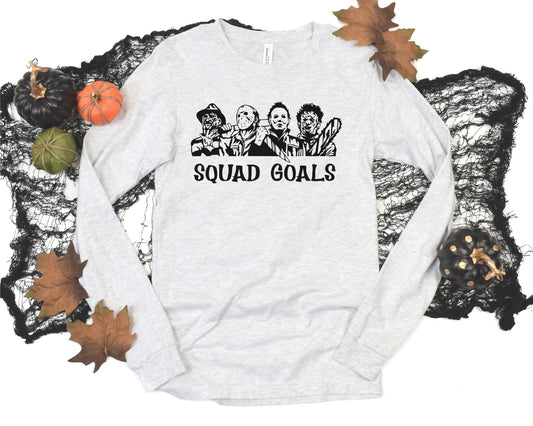 Squad Goals Spooky HTV, DTF unisex long sleeve shirt