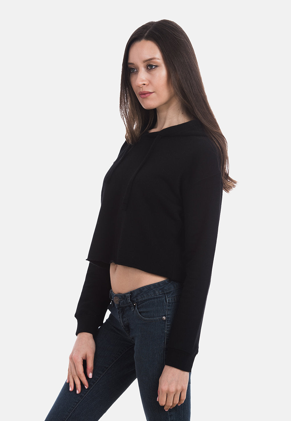Women’s Dsweetdeals Embroidered Rose Logo Crop Hoodie