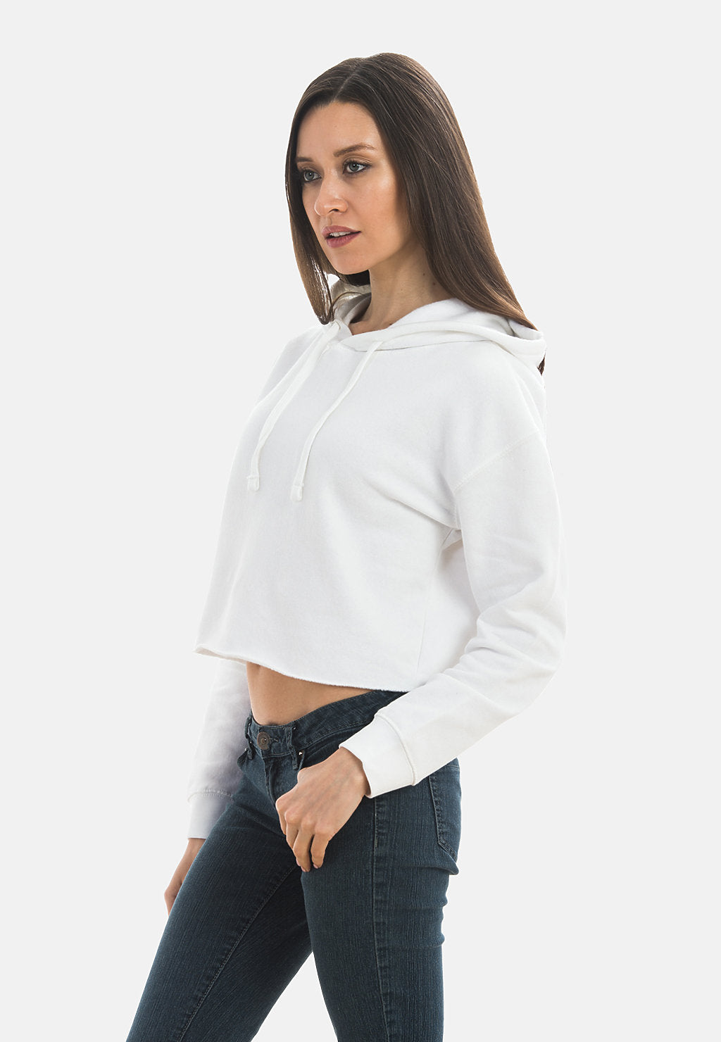Women’s Dsweetdeals Embroidered Rose Logo Crop Hoodie